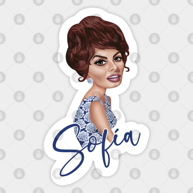 Sofía, la gran diva italiana Sticker by Tiro1Linea